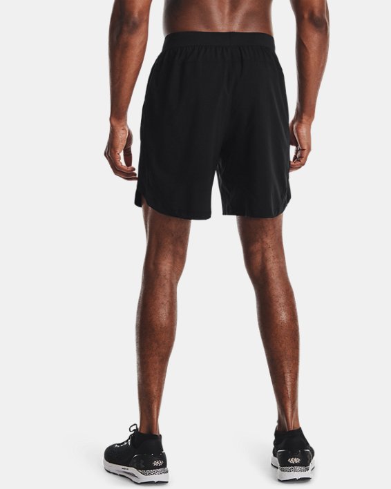 Herren UA Launch Run Shorts (18 cm), Black, pdpMainDesktop image number 1